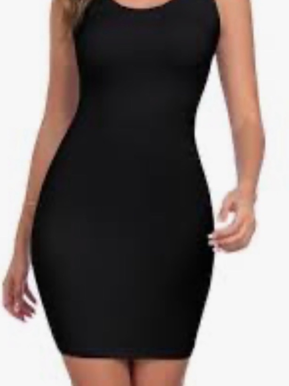 iris Black Mini Bodycon Dress, Elegant black comfort